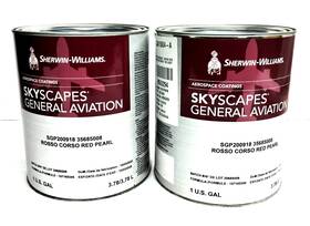 Sgp200918 Sherwin Williams Sherwin-williams Rosso Corso Red Pearl - Lot Of Two Gallons