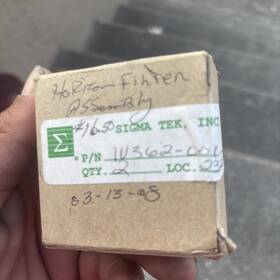 W362-001 Sigma Tek Horizon Filter Assembly