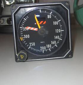 Wl401ama8 Smiths Repairable Mach Airspeed Indicator Dial Functions Properly