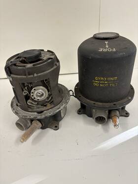 673447 Sperry 61708 Lot Of 2 Aircraft S-3a Electrically Driven Directional Autopilot Gyro