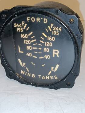 Ea100anh-134h The Liquidmeter Corp. Aircraft Fuel Indicator 24v Ea124-24pn