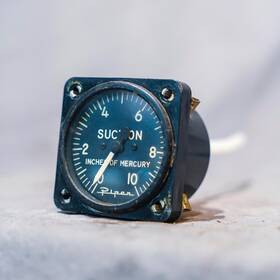 Aw1821af03 U.s Gauge Piper Pa-28-180 Suction Gage Pn Aw1821af03 U.s Gauge Piper Pa-28-180 Suction Gage Pn