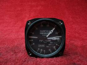Aw2824ar01 U.s. Gauges Fuel Flow And Manifold Pressure Indicator Pn