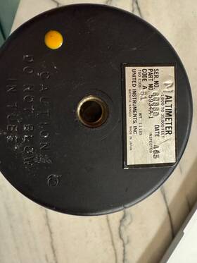 5934a-1 United Instruments Beechcraft Altimeter Pn Used 5934a-1 United Instruments Beechcraft Altimeter Pn Used