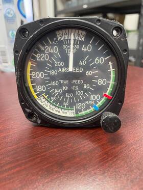 Sa-46-1rb United Instruments Airspeed Indicator Pn 8025t