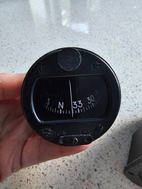 Np-111-q Us Gauge 15000 Compass Magnetic Pilot Standby 28 Volts Faa Tso-c7c Part C-4e