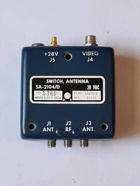 302172-2 Vegs Vega Aircraft Antenna Selector Sa-2104/d Pn 28vdc Used-warranty