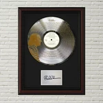 Phil Collins - The Air Tonight Silver Lp Framed Signature Card Display. Fixed Price $195.95.