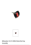Milwaukee 16-01-0400J Rotor/end Cap Assembly. Fixed Price $39.99.