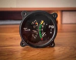 Jaeger Temperature And Pressure Indicator Pn 64838-006-1 (aircraft Parts). Fixed Price $150.00.