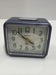 Vintage Rhythm Quartz Alarm Clock Analog Bell Sound Made Japan Mid Century. Fixed Price $38.50.