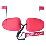 Cessna 182P Cowl Plugs W/ Rbf Streamer (color: Red). Fixed Price $169.95.