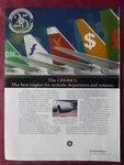 8/1996 Pub General Electric Aircraft Engine CF6-80C2 Airliner Tail Original Ad. Fixed Price $11.63.