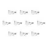 10 Units Bommeow G-shape Earphone For Vertex FT-60E FT-250R Yaesu FT-60R FT-70DR. Fixed Price $99.00.