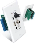 Herdio Bluetooth Wall Amplifier 4-CHANNELS Volume Control USB/MIC/AUX(3.5MM). Fixed Price $37.30.