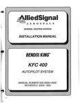 Bendix King Kfc 400 Installation Manual Rev 006-00664-0002. Fixed Price $150.00.