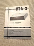 Vintage Narco VTA-3 Transmitter, Operation, Installation, And Service Manual. Fixed Price $25.00.