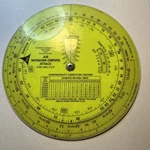 Vintage Usaf Air Navigation Circular Slide Rule Attack Computer W/case. Fixed Price $150.00.