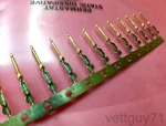 Lot Of (100) High Density D-sub Male Crimp Pins For Db Connector, 23PS-001P. Fixed Price $7.99.