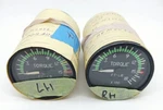 Set 2 (lh+rh) Cessna 1800 Ft-lb Torque Pressure Gauge 9910490-1 Rx /681118-0104. Fixed Price $140.00.