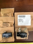 4 Mil-spec Micro Switch 1-HONEYWELL BZ-3YQ1T Dpst 3-UNIMAX 2HBD-5 Limit Spst. Fixed Price $75.00.