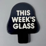 1983 Burger King Star Wars Darth Vader Display Glass Of The Week Tab Promo Rotj. Fixed Price $199.99.