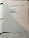 Bendix Avionics RT-241A Vhf Maintenance Manual Number 4000401-4101 (G1). Fixed Price $20.00.