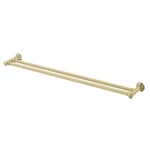 New Phoenix Tapware Double Towel Rail 800MM Cromford Brushed Gold 134-8130-12. Fixed Price $272.25.