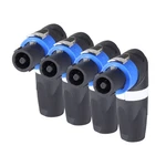 Packs Audio Pole Speakon Plug Right Angle Male Connector Compatible NL4FX. Fixed Price $24.69.
