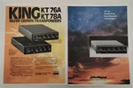 King Kt 76A 78A Silver Crown Transponder Pilots Guide & Brochures-reproduction. Fixed Price $6.00.