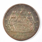 1863 Civil War Token North Military Hall Philadelphia Pa Store Card #750M-1A!. Fixed Price $62.95.