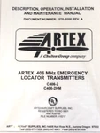 Artex Aircraft Mhz Emergency Locator Transmitter Manual C406-2H (C9). Fixed Price $20.00.