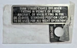 Whelen A490-T-DF-14 Aircraft Strobe Light Plaque. Fixed Price $29.99.