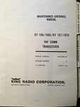 King KY-196, KY-196E, KY-197, KY-197E Service Manual. Fixed Price $143.11.