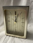 Vintage Seiko Quartz Desk Clock Mid Century Modern Gold Tone Mantel Japan Mcm. Fixed Price $20.77.