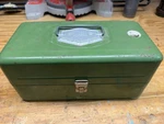 Vintage 1950'S Atco Victor Tackle / Fishing Tool Box - Made Lititz, Pa. Fixed Price $34.99.