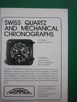 10/86 Pub Revue Thommen Waldenburg Swiss Quartz Aircraft Clocks Chronographs Ad. Fixed Price $11.78.