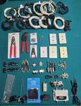 Large Lot Of Various Coax Cable, Connectors, Adapters, Switches & Crimping Tools. Fixed Price $26.24.