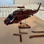 Us Army Sikorsky UH-60 Blackhawk Model Viet Nam Era Wooden Desk Display Parts. Fixed Price $75.00.