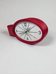Dulton Double Faced Wall Clock Oval Mid-century Modern Quartz Red. Fixed Price $160.00.