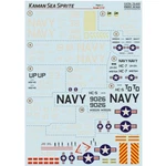 Kaman Sea Sprite, Part Decals 1:72 Ps 72-400 For Helicopter Plastic Model Kit. Fixed Price $32.15.