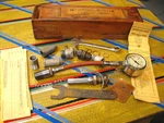 Vintage 20S-30S Motor Compression Tester. Electric Autolite Co. Wood Box. Mint.. Fixed Price $124.99.