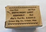 Grimes Mfg Co. 28 Volt Aircraft Cockpit Light P/n A-6100-2 With Box. Fixed Price $90.00.