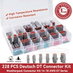 228 Pcs Deutsch Dt Connector Kit 2-12 Pin Automotive Electrical Set 14-18AWG. Fixed Price $21.99.