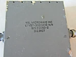 K&l Microwave Band Pass Filter Pn: 6FVSP-302/QE18-N/N. Fixed Price $75.00.