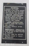 New Cessna Pilot Check List Placard 0742114. Fixed Price $24.95.