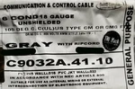 Carol C9032A 18/6C Exzel Premium High Endurance Control/communication CABLE/25FT. Fixed Price $74.99.