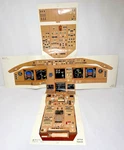 Delta Boeing 777 200LR Cockpit Aviation 5 Panel Assembled Posters Set Pilot. Fixed Price $35.00.