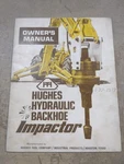 Hughes Hydraulic Backhoe Impactor Owners Manual. Fixed Price $20.30.