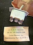 Aircraft Momentary Starter SWITCH,AN3022-10B,WWII,NOS,CUTLER Hammer,luminous Tip. Fixed Price $65.00.